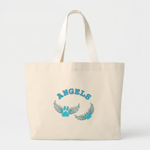 Bolsa Tote Grande Peças De Anjo Azul