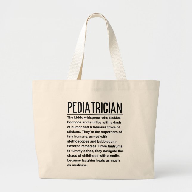 Bolsa Tote Grande Pediatra (Frente)