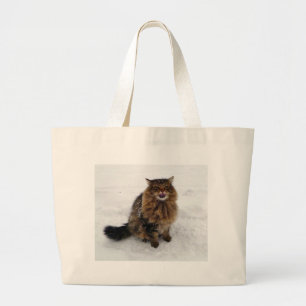Bolsa Tote Grande Pegando um floco de neve grande saco de tote