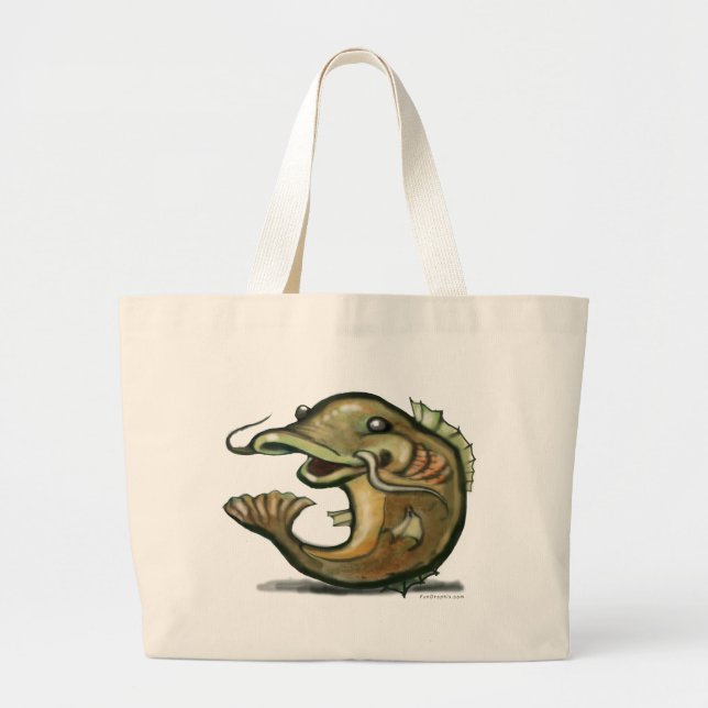 Bolsa Tote Grande Peixe-gato (Frente)