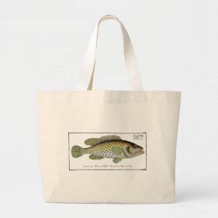 Bolsa Tote Grande Peixes antigos não 1Totebag da história natural