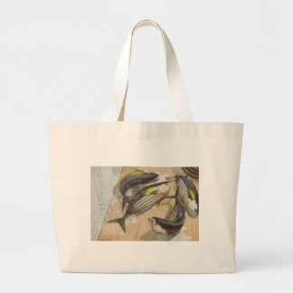 Bolsa Tote Grande Peixes - atum listrado - pelamis do Katsuwonus