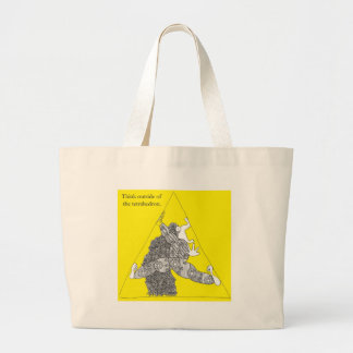 Bolsa Tote Grande Pense fora do tetrahedron.
