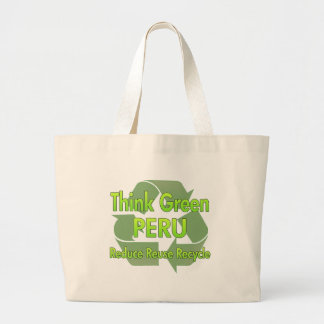 Bolsa Tote Grande Pense verde Peru