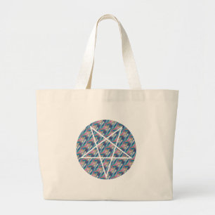 Bolsa Tote Grande pentagrama de holograma