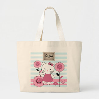 Bolsa Tote Grande Pequeno Gatinho