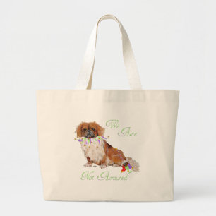 Bolsa Tote Grande Pequinês não está Amused