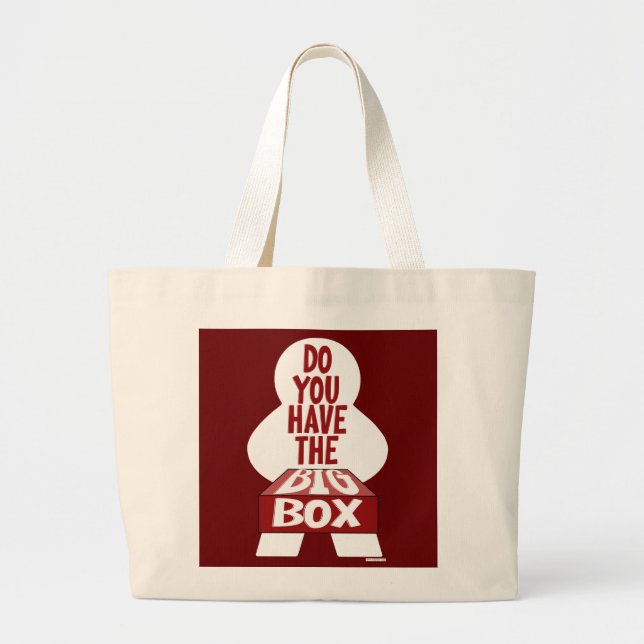 Bolsa Tote Grande Pergunta com Tabletop do Gamer para Conselho Big B (Frente)