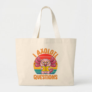 Bolsa Tote Grande Perguntas do Axolote I