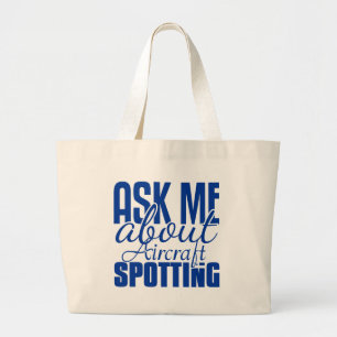 Bolsa Tote Grande Pergunte-Me Sobre A Busca De Aeronaves
