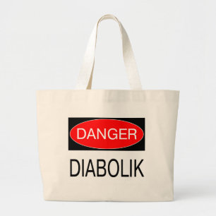 Bolsa Tote Grande Perigo - Diabolik Camiseta Divertida Caneca Chapéu