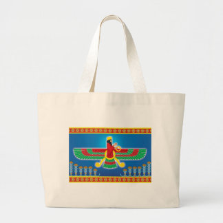 Bolsa Tote Grande Persa Faravahar do Zoroastrian