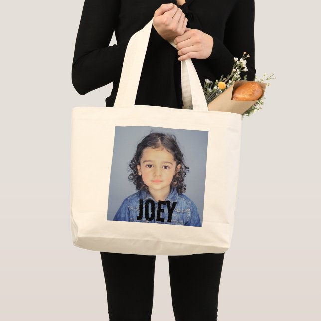 Bolsa Tote Grande Personalizado de fotografia (Frente (produto))