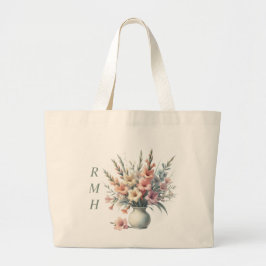 Bolsa Tote Grande Personalize August Gladiolus Tote Bag
