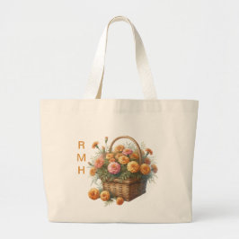Bolsa Tote Grande Personalize October Marigold Tote Bag