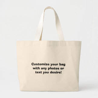 Bolsa Tote Grande Personalize seu saco com todas as fotos ou texto