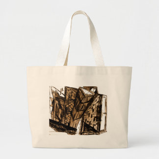 Bolsa Tote Grande perspectiva branca para baixo