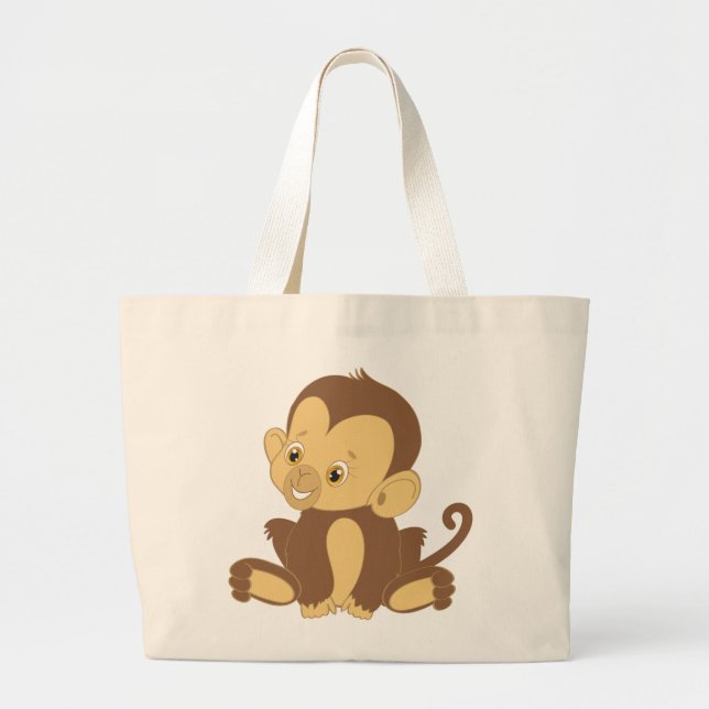 Bolsa Tote Grande Pés de macaco (Frente)