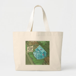 Bolsa Tote Grande Pesadelo Engraçado de Vendas de Casas de Imóveis