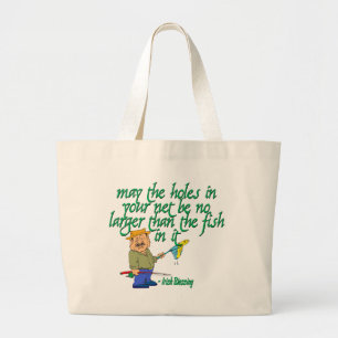 Bolsa Tote Grande Pesca de Bênção Irlandesa