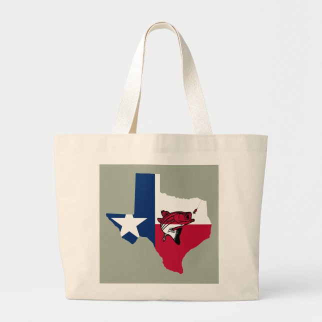 Bolsa Tote Grande Pesca do Texas (Frente)