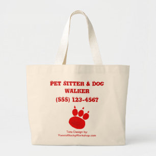 Bolsa Tote Grande Pet Sitter & Dog Walker Pak Print
