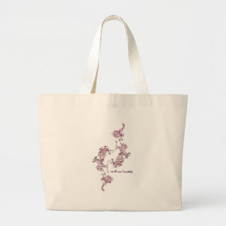 Bolsa Tote Grande Pétalas no primavera (dobro)