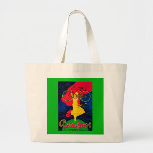 Bolsa Tote Grande Peugeot Bicycle Vintage PosterEurope