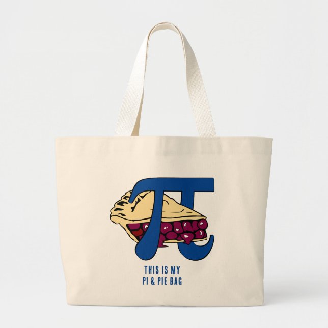 Bolsa Tote Grande Pi E Pie Day (Frente)