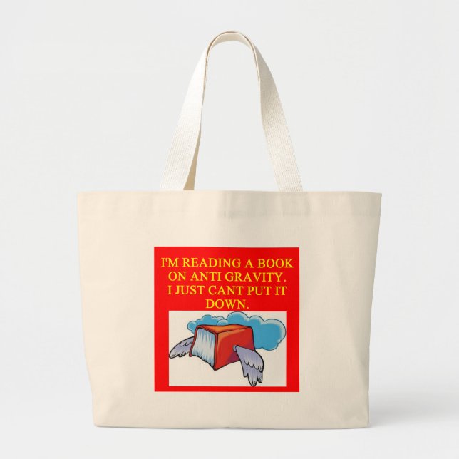 Bolsa Tote Grande piada da física (Frente)