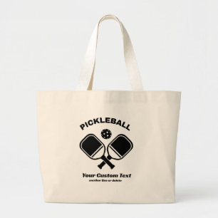Bolsa Tote Grande Pickleball Club Pickleball Paddle & Ball Personali