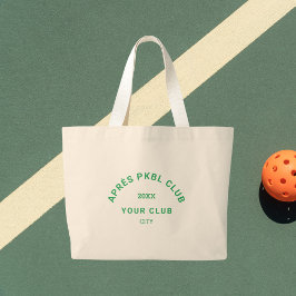 Bolsa Tote Grande Pickleball do Clube de PKBL Verde
