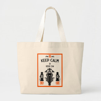 Bolsa Tote Grande Piloto de Motocicleta Clássica Britânica