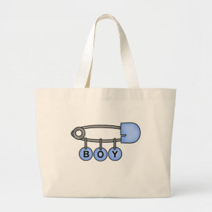 Bolsa Tote Grande Pin do bebê do menino