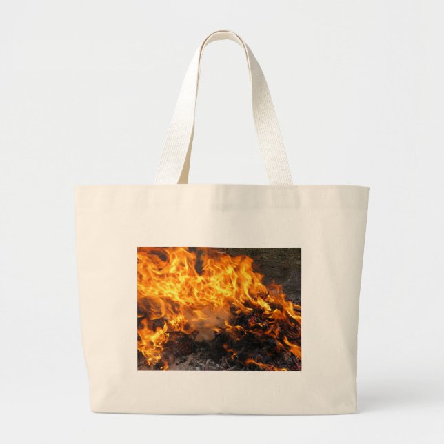 Bolsa Tote Grande Pincel de gravação (Frente)