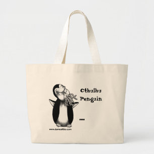 Bolsa Tote Grande Pinguim de Cthulhu: ….