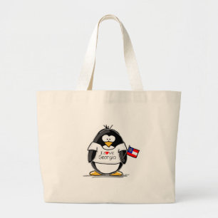Bolsa Tote Grande Pinguim de Geórgia