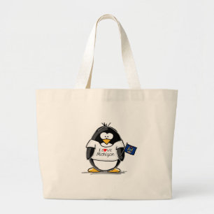 Bolsa Tote Grande Pinguim de Michigan