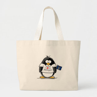 Bolsa Tote Grande Pinguim de Michigan