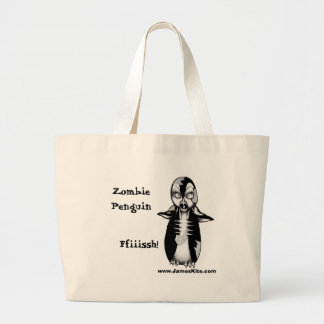 Bolsa Tote Grande Pinguim do zombi: Ffiiissh!