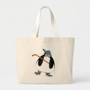 Bolsa Tote Grande Pinguim Hockey