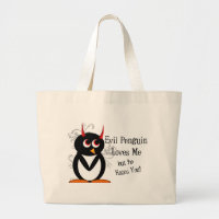 Pinguim mau na sacola do amor