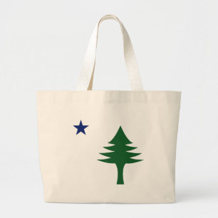 Bolsa Tote Grande Pinheiro e estrelado de 1901 do Estado do Maine