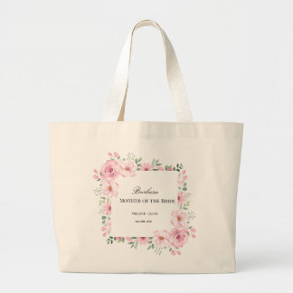 Bolsa Tote Grande Pink Floral Mother of the Bride 