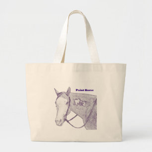 Bolsa Tote Grande Pinte a sacola do cavalo