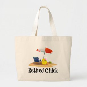Bolsa Tote Grande Pintinho aposentado na praia