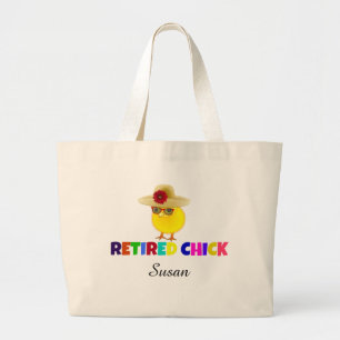 Bolsa Tote Grande Pintinho aposentado, tão fofo. Personalize com seu