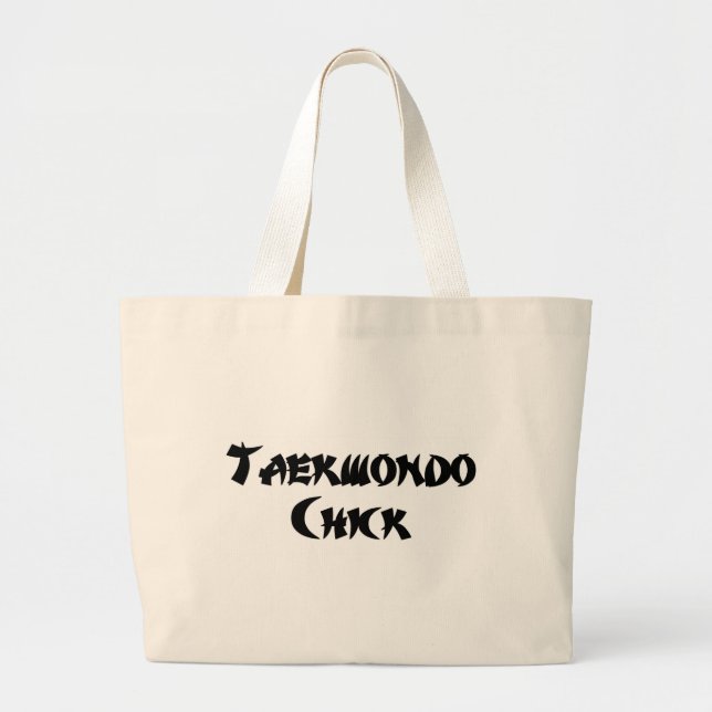 Bolsa Tote Grande Pintinho de Taekwondo (Frente)