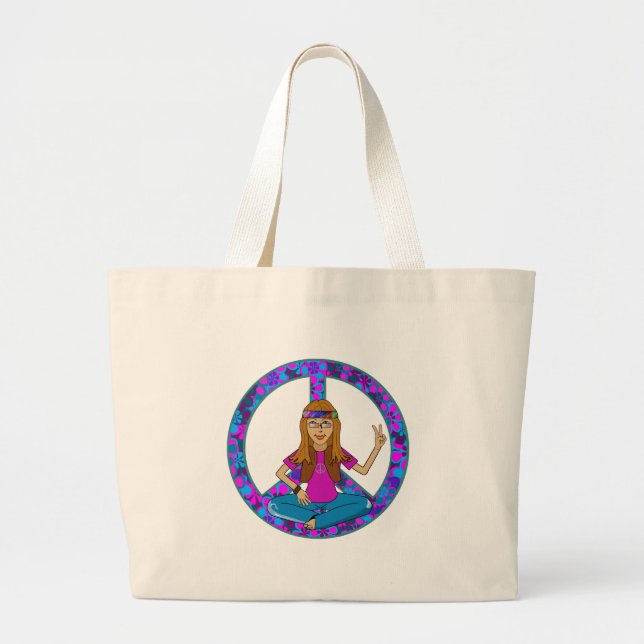 Bolsa Tote Grande Pintinho do Hippie (Frente)
