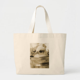 Bolsa Tote Grande Pintinho polonês na Sepia